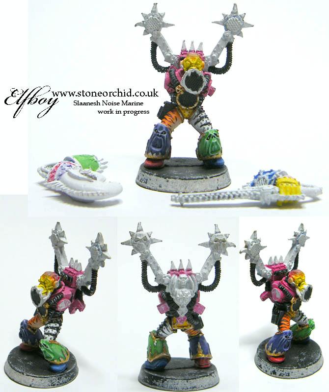 Chaos, Chaos Space Marines, Noise Marines, Slaanesh, Warhammer 40,000 Noise Marine Gallery